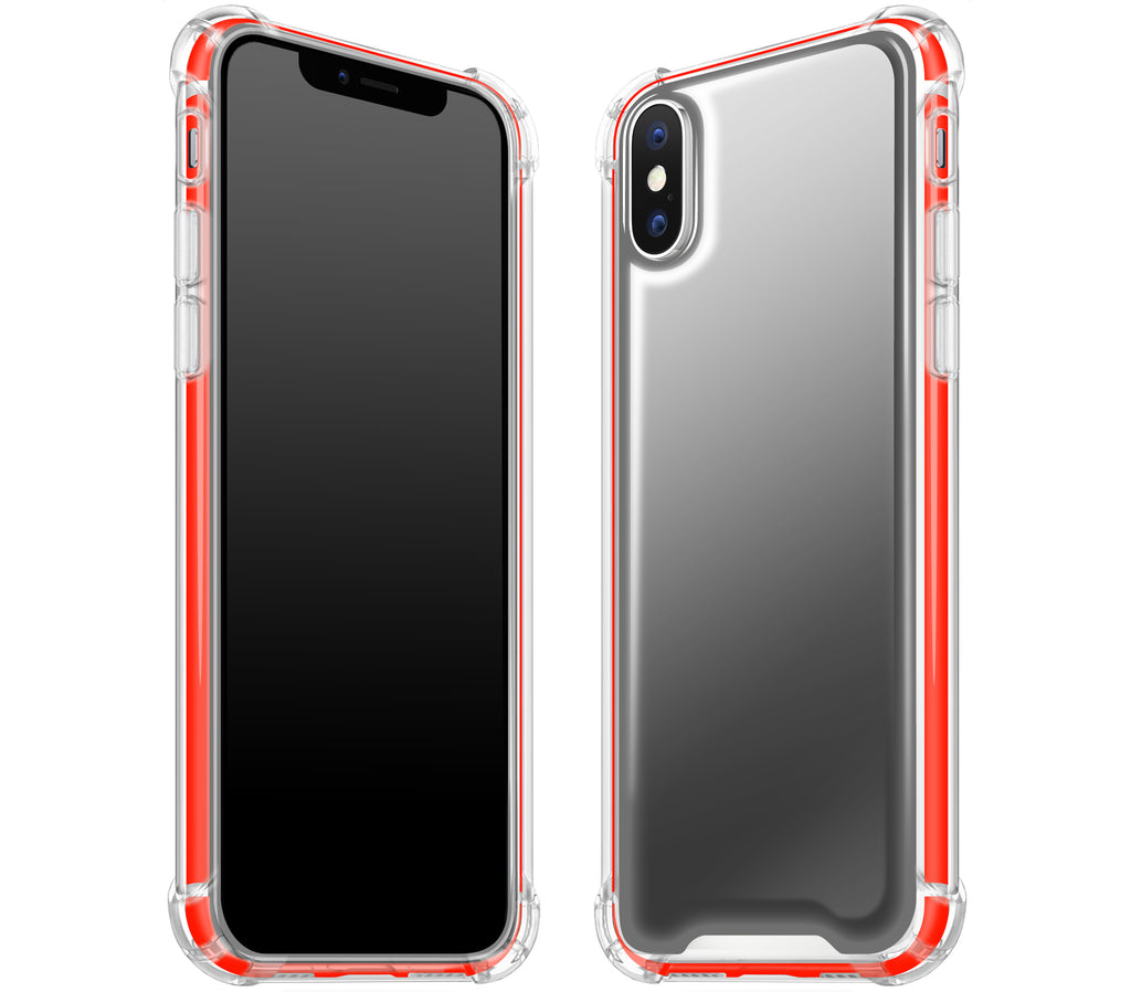 Graphite / Neon Red <br>iPhone X - Glow Gel case combo