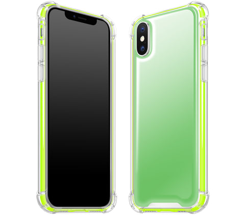 Apple Green / Neon Yellow <br>iPhone X - Glow Gel case combo