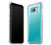 Teal / Neon Pink <br>Samsung S8 - Glow Gel case combo