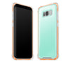 Mint / Neon Orange <br>Samsung S8 - Glow Gel case combo