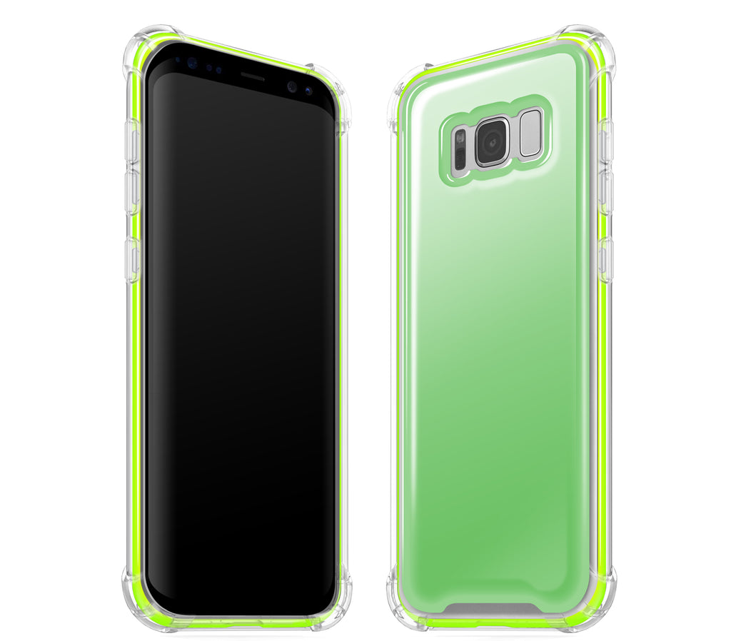 Apple Green / Neon Yellow <br>Samsung S8 - Glow Gel case combo