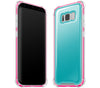 Teal / Neon Pink <br>Samsung S8 PLUS - Glow Gel case combo
