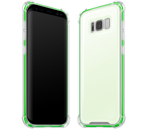 Atomic Ice / Neon Green <br>Samsung S8 PLUS - Glow Gel case combo