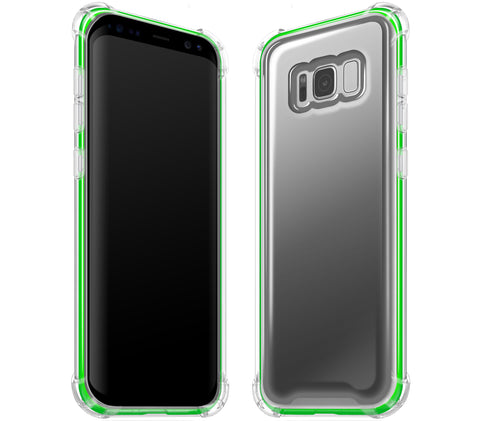 Graphite / Neon Green <br>Samsung S8 PLUS - Glow Gel case combo