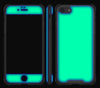 Steel Ash / Neon Green <br>iPhone 7/8 - Glow Gel case combo