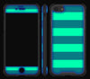 Nautical Striped / Neon Pink <br>iPhone 7/8 - Glow Gel case combo