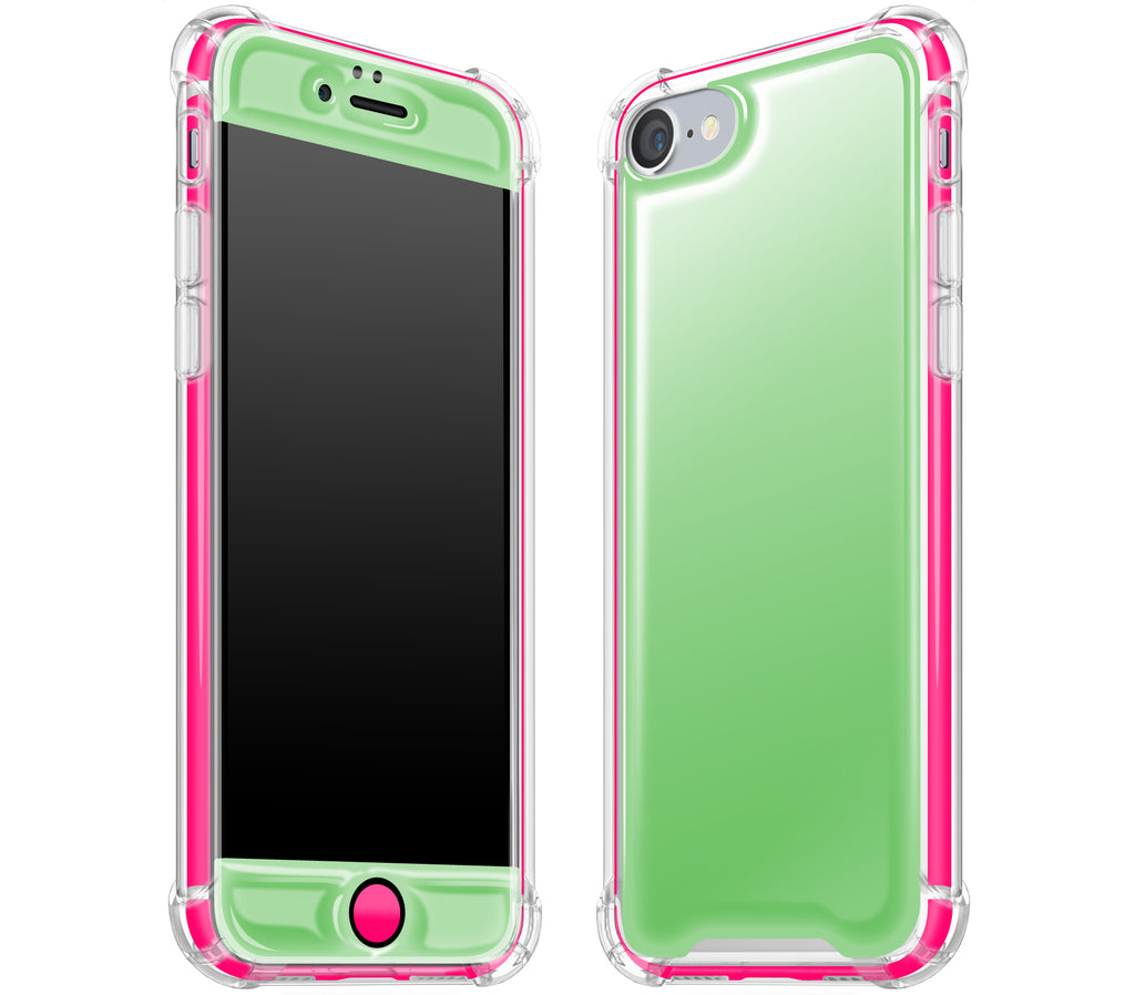 iPhone 7/8 PLUS Green / Neon Pink Glow-In-The-Dark Slim Rugged