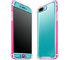 Teal / Neon Pink <br>iPhone 7/8 PLUS - Glow Gel case combo