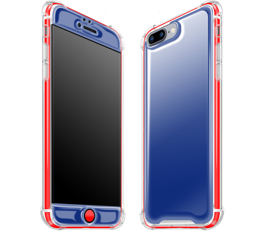 Navy Blue / Neon Red <br>iPhone 7/8 PLUS - Glow Gel case combo