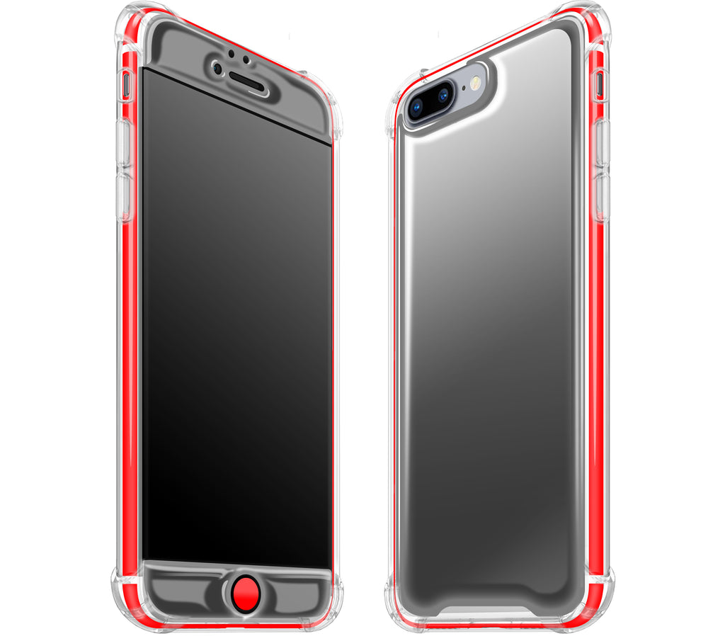 Graphite / Neon Red <br>iPhone 7/8 PLUS - Glow Gel case combo