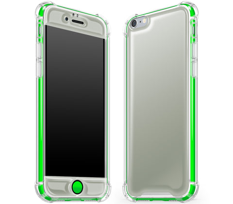 Steel Ash / Neon Green <br>iPhone 6/6s - Glow Gel case combo