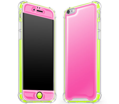Cotton Candy / Neon Yellow <br>iPhone 6/6s - Glow Gel case combo