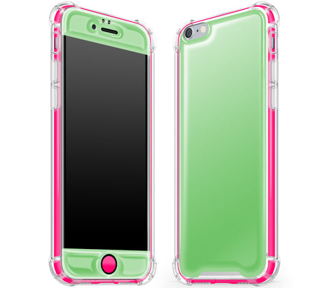 Apple Green / Neon Pink <br>iPhone 6/6s - Glow Gel case combo