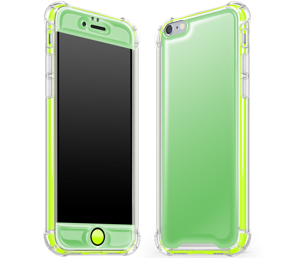 Apple Green / Neon Yellow <br>iPhone 6/6s - Glow Gel case combo