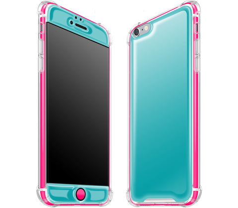 Teal / Neon Pink <br>iPhone 6/6s PLUS - Glow Gel case combo