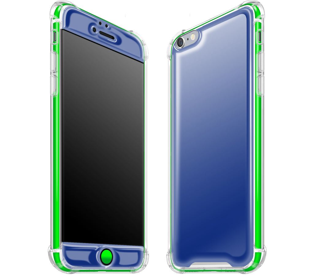 Navy Blue / Neon Green <br>iPhone 6/6s PLUS - Glow Gel case combo