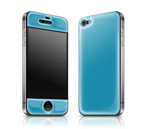 Electric Blue<br> Glow Gel skin - iPhone 4 / 4s