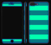 Nautical Striped / Neon Pink <br>iPhone 7/8 PLUS - Glow Gel Combo