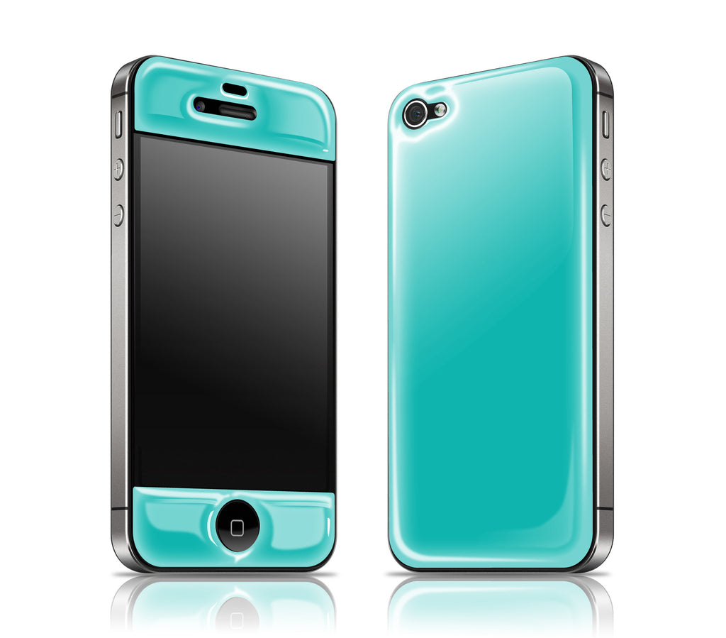 Teal<br> Glow Gel skin - iPhone 4 / 4s