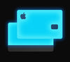 Blue Glow <br>Apple Card Glow Cover