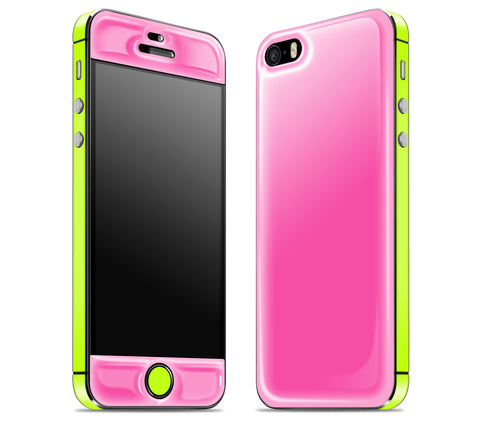 Cotton Candy / Neon Yellow <br>iPhone SE - Glow Gel Combo