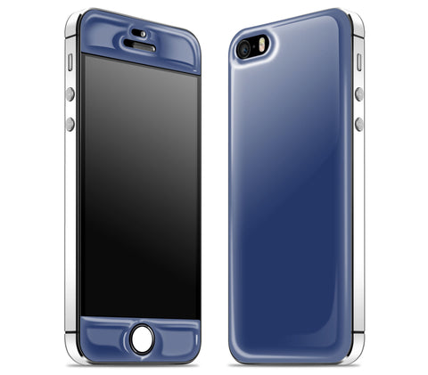 Navy Blue / White <br>iPhone SE - Glow Gel Combo