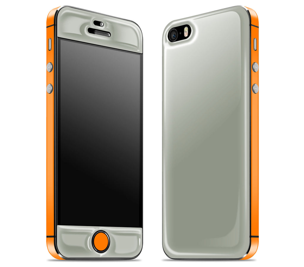 Steel Ash / Neon Orange <br>iPhone SE - Glow Gel Combo