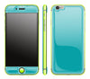 Teal / Neon Yellow <br>iPhone 6/6s - Glow Gel Combo