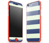 Nautical Striped / Neon Red <br>iPhone 6/6s - Glow Gel Combo