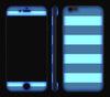 Nautical Striped / Neon Red <br>iPhone 6/6s - Glow Gel Combo
