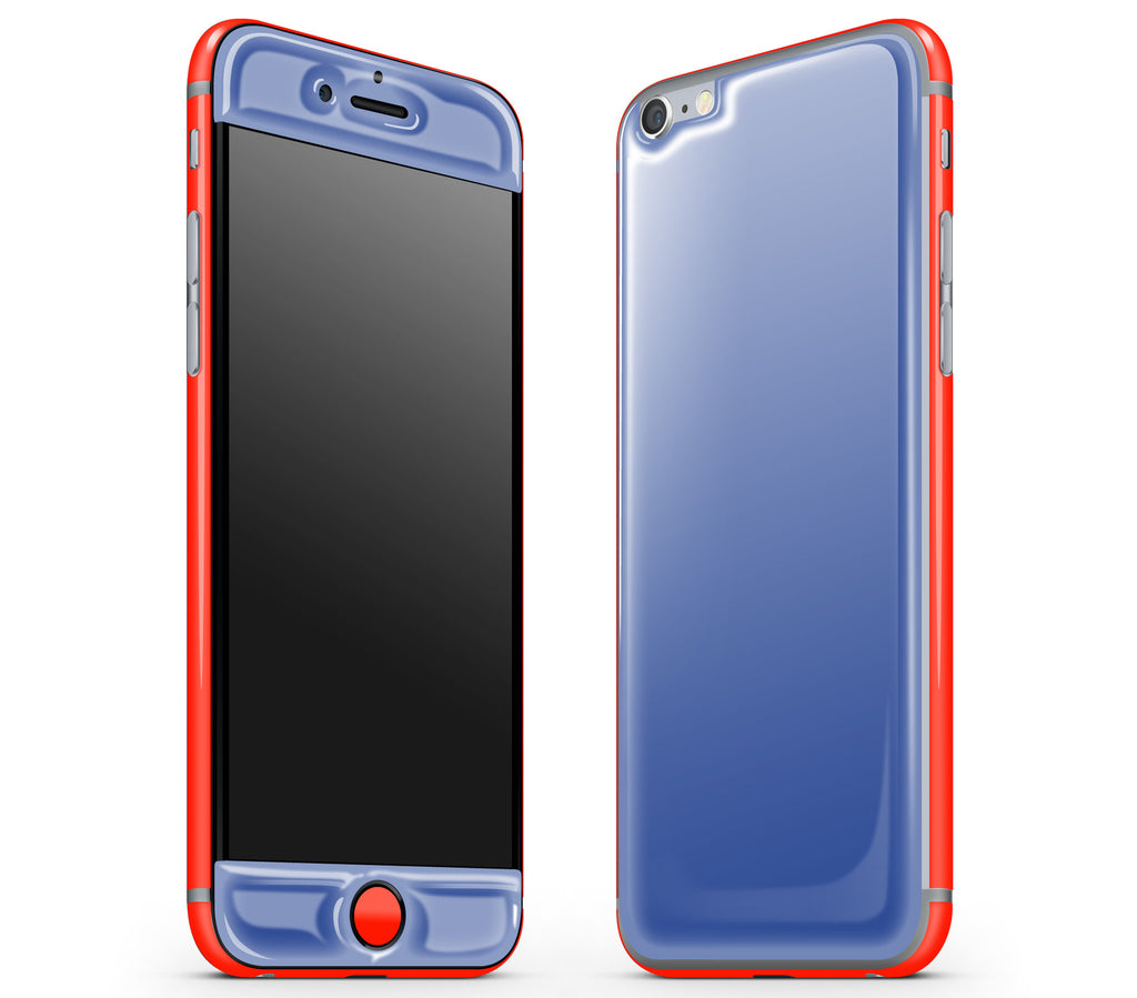 Electric Blue / Neon Red <br>iPhone 6 - Glow Gel Combo