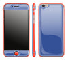 Electric Blue / Neon Red <br>iPhone 6 - Glow Gel Combo
