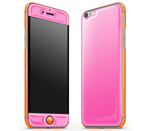 Cotton Candy / Neon Orange <br>iPhone 6/6s - Glow Gel Combo