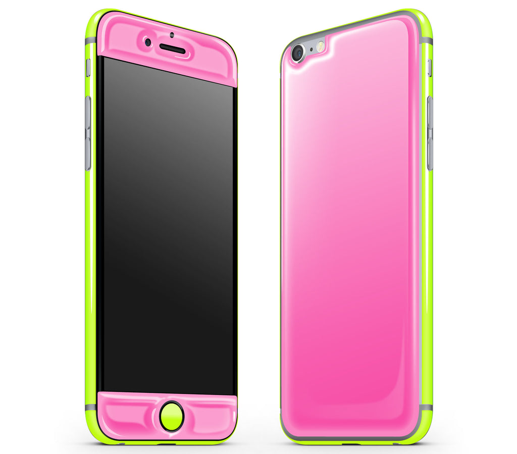 Cotton Candy / Neon Yellow <br>iPhone 6/6s - Glow Gel Combo
