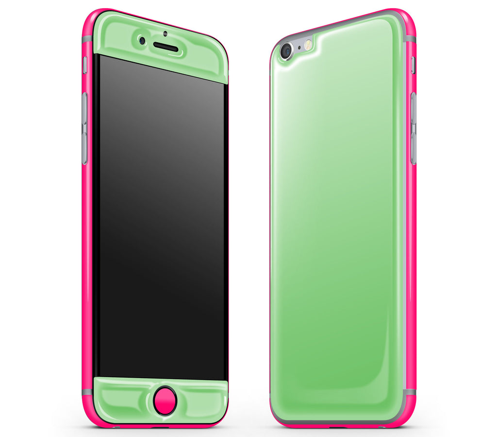 Apple Green / Neon Pink <br>iPhone 6/6s - Glow Gel Combo