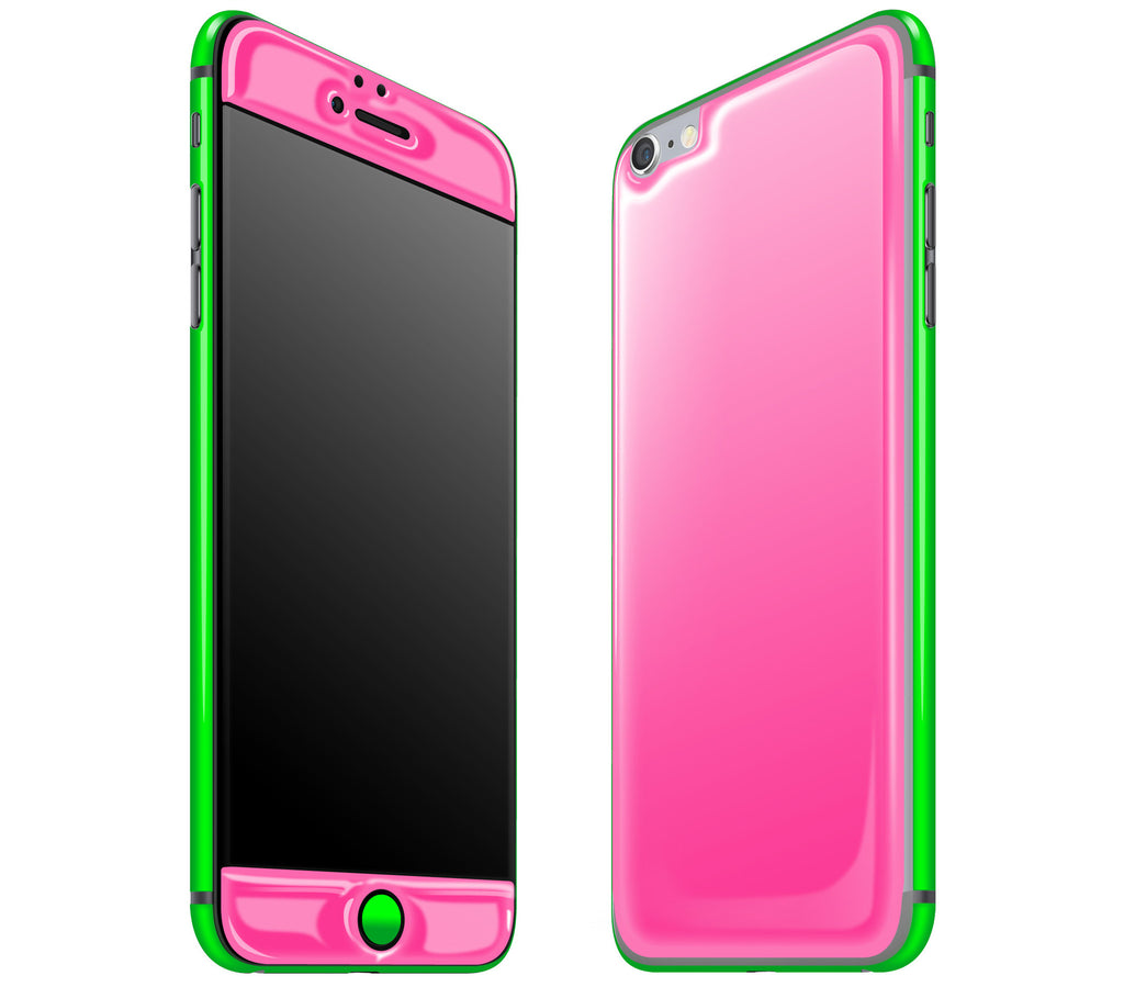 Cotton Candy / Neon Green <br>iPhone 6/6s Plus - Glow Gel Combo