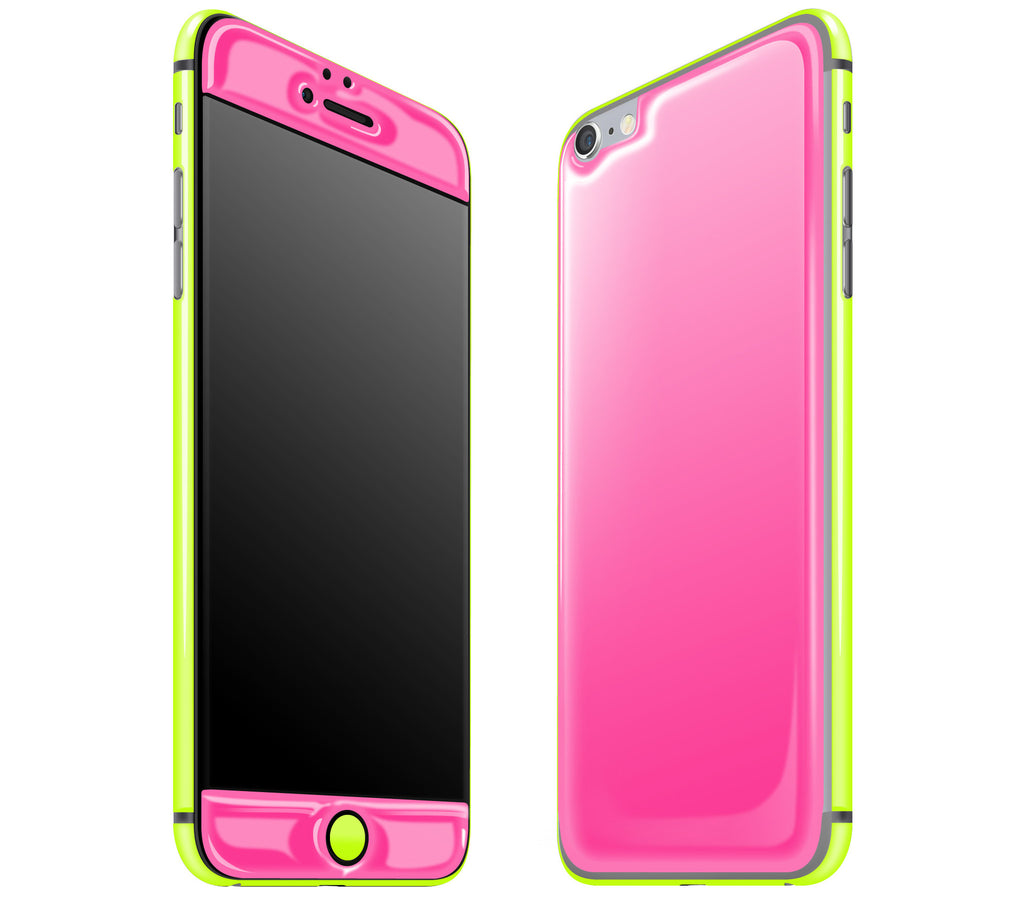 Cotton Candy / Neon Yellow <br>iPhone 6/6s Plus - Glow Gel Combo