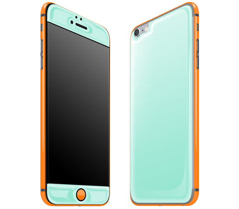 Mint / Neon Orange <br>iPhone 6/6s Plus - Glow Gel Combo