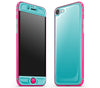 Teal / Neon Pink <br>iPhone 7/8 - Glow Gel Combo