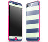 Nautical Striped / Neon Pink <br>iPhone 7/8 - Glow Gel Combo
