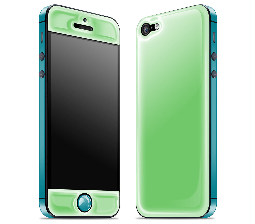 Apple / Teal <br>iPhone 5 - Glow Gel Combo