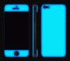 Electric Blue / White <br>iPhone 5 - Glow Gel Combo