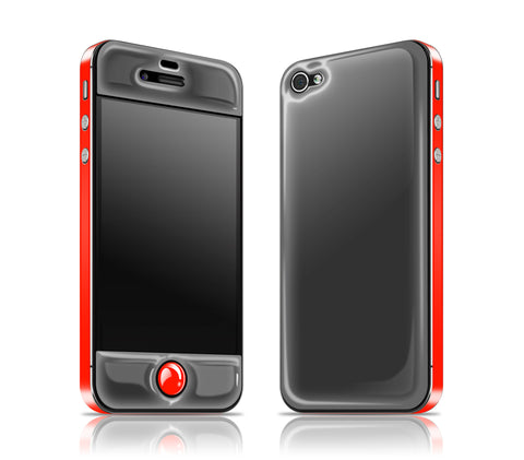Graphite Pine / Fire Red<br> Glow Gel skin - iPhone 4 / 4s