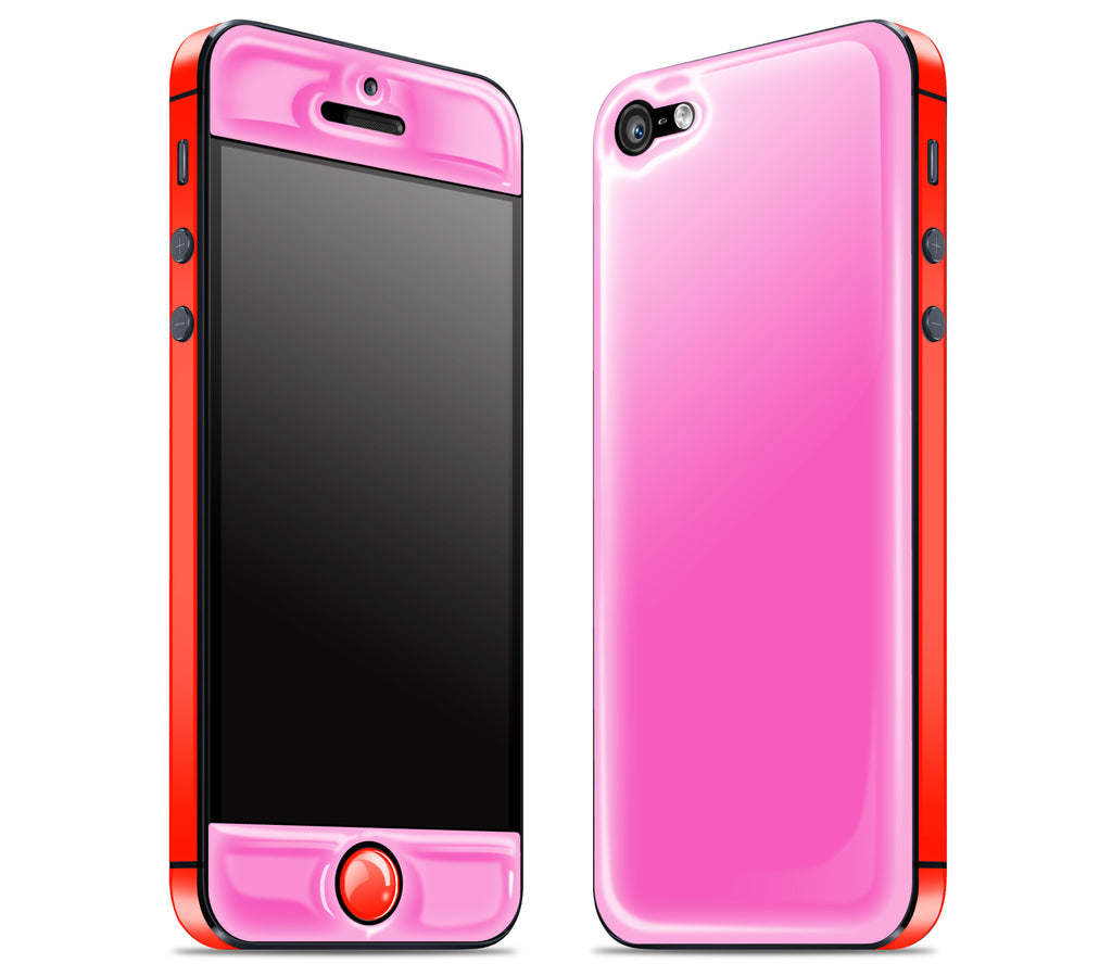 Cotton Candy / Clambake Red <br>iPhone 5 - Glow Gel Combo