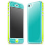 Teal / Neon Yellow <br>iPhone 5 - Glow Gel Combo
