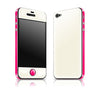 Cream / Neon Pink<br> Glow Gel skin - iPhone 4 / 4s