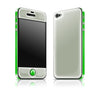 Steel Ash / Green <br> Glow Gel skin - iPhone 4 / 4s