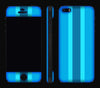 Blue Striped / White <br>iPhone 5s - Glow Gel Combo