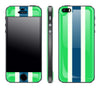 Green Striped / Charcoal <br>iPhone 5s - Glow Gel Combo