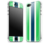 Green Striped / White <br>iPhone 5s - Glow Gel Combo